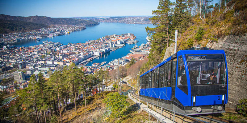 Why is Norway worth visiting? Bergen Fløibanen funicular